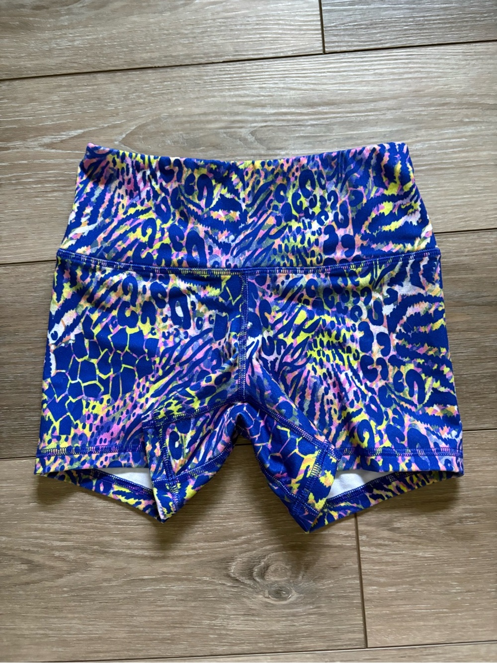 Fleo Neon Cobalt Animal Print Leggings